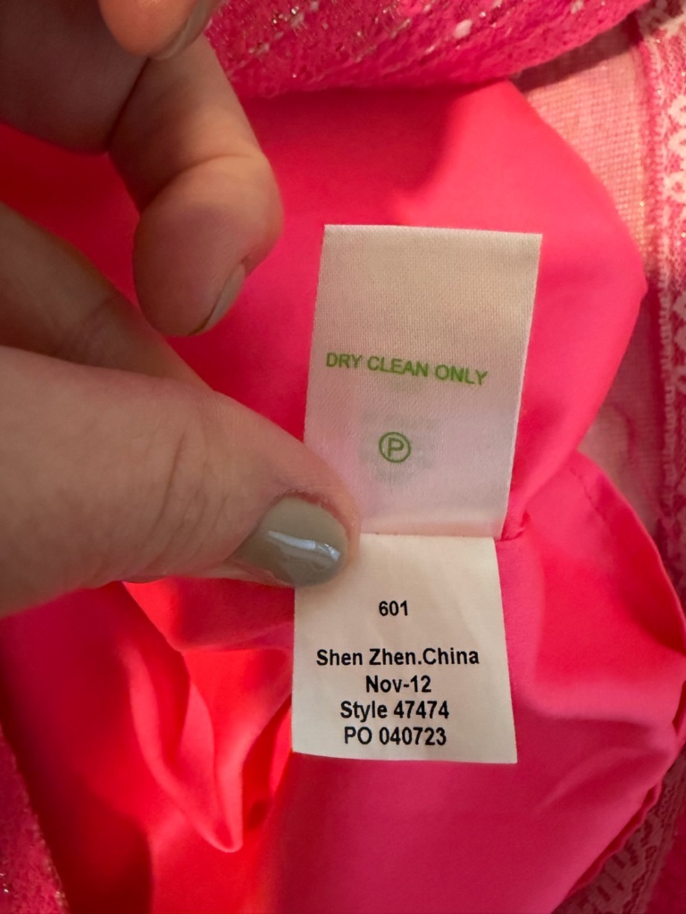 *EUC* Lilly Pulitzer Hot Pink Tweed Metallic Sheath Dress - Picture 10 of 10